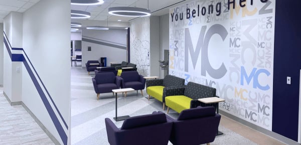 Mural and Wall Coverings at Montgomery College by Cochran & Mann